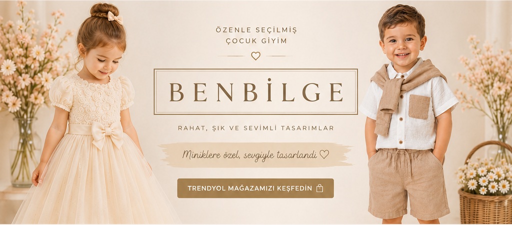 BENBİLGE çocuk giyim sezon vitrini
